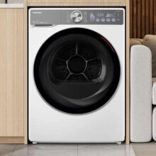 预售、 PLUS会员: TOSHIBA 东芝 热泵式干衣机 玉兔2.0 DH-10T19B 10公斤 超薄全嵌烘干机 不惧毛絮  UV除菌 BLDC变频
