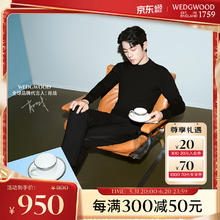 WEDGWOOD 威基伍德王薇VeraWang金色蕾丝咖啡杯两碟