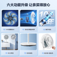 美的（Midea）电风扇落地扇家用精选七叶办公室轻音电扇立式大风量节能易拆洗空气循环扇 【7片扇叶】SAE35CA