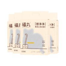 plus：福丸 豆腐膨润土混合猫砂 原味混合砂 2.5kg*4