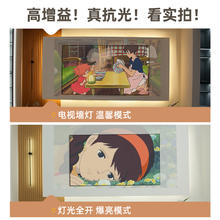 IN&VI 英微 菲涅尔投影幕布家用投影仪画框幕布壁挂极米4K超高清抗光硬屏