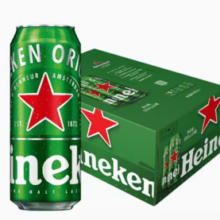 88VIP！Heineken 喜力 经典拉罐500ml*24听整箱装欧冠包装随机发货