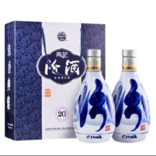 6.18预售：汾酒 青花20 53度 清香型白酒 500ml*2 双瓶装（含礼袋）