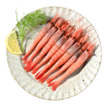 京东生鲜北极甜虾刺身454g/盒40-58只 (MSC认证)日料即食 寿司 生制*3