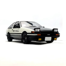 PLUS专享立减：中精质造 头文字D AE86藤原拓海涂装版 汽车模型 送底座+合金车牌