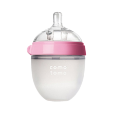 comotomo可么多么奶瓶新生婴儿宽口径硅胶防胀气宝宝奶瓶仿母乳奶瓶 粉色 250ml