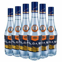 XUFU 叙府 大曲 蓝标 浓香型白酒 52度 500ml*6瓶 整箱装 纯粮食酒