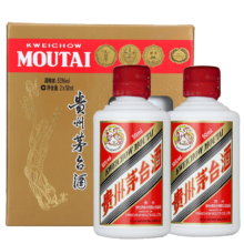 plus会员：茅台（MOUTAI）飞天茅台53度 礼盒装 贵州酱香型白酒  50mL 2瓶