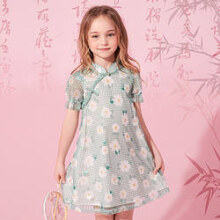 Deesha 笛莎 新中式汉服女童连衣裙