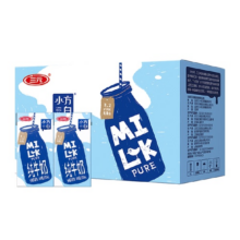 三元小方白纯牛奶200ml*6盒/箱 健康营养早餐搭档