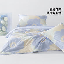 BLISS 百丽丝 水星集团旗下 夏被抗菌印花空调被纤维被夏季被子床上用品 清茉屿花 150cm×200cm