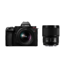 plus会员:松下S5M2（20-60mm+50mm）（Panasonic）S5二代 全画幅微单相机 约2420万有效像素 新相位混合对焦