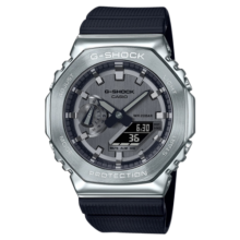 卡西欧(Casio)手表G-SHOCK王一博同款金属八角农家橡树运动男表 银钢GM-2100-1A