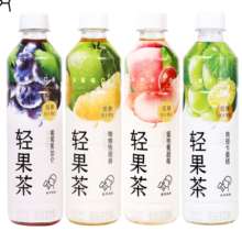 喜茶 轻果茶3口味450ml*12瓶整箱低糖低卡0脂果味茶饮料