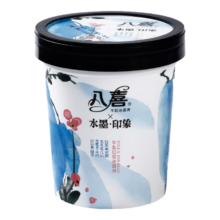 八喜冰淇淋 水墨印象系列牛乳红豆口味 283g*1杯 冰淇淋