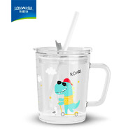 LOVWISH 乐唯诗 玻璃吸管杯 小恐龙350ml