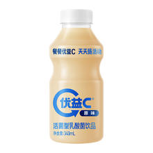 MENGNIU 蒙牛 优益C活菌型0脂肪活性益生菌乳酸菌饮料原味340ml*4 冷藏饮料饮品