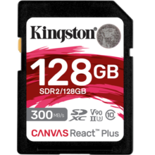 金士顿（Kingston）128GB SD存储卡 U3 V90 8K 相机内存卡 高速sd卡大卡 读速300MB/s 写速260MB/s 微单/单反相机