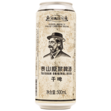 PLUS会员：TAISHAN 泰山啤酒 原浆10度 干啤酒 330ml*24听*3件