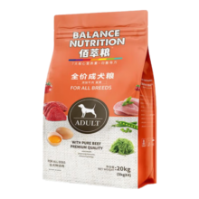 麦富迪佰萃粮狗粮 通用型金毛柴犬哈士奇泰迪全犬种天然粮 成犬粮20kg(5kg×4袋)