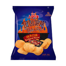 Oishi 上好佳 田园薯片烤肉味128g/袋休闲早餐零食儿童办公室追剧小吃