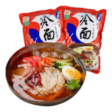 PLUS会员: 升元 小麦冷面 含牛肉粒料包 600g*2袋