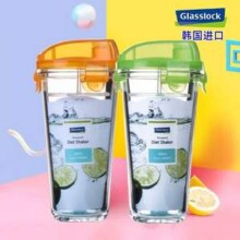 韩国进口，Glasslock RC918 钢化玻璃水杯450mL