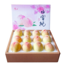 京东百亿补贴：阳山水蜜桃 单果3-4两12个礼盒装