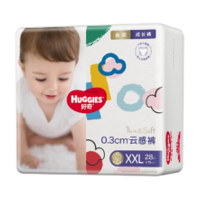 plus会员，好奇（Huggies）金装成长裤婴儿拉拉裤超薄柔软透气 XXL28片(15kg以上)