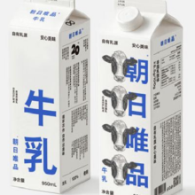PLUS会员：朝日 唯品牛乳 950ml   *7件（可拼单）