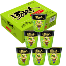 京东百亿补贴，plus会员:统一汤达人方便面杯面 日式豚骨83g(绿色) *12杯