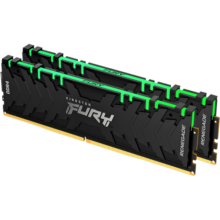 金士顿 (Kingston) FURY 32GB(16G×2)套装 DDR4 3200 台式机内存条 Renegade叛逆者 RGB灯条 骇客神条