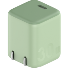 ZMIGaN3氮化镓30W充电器苹果PD快充适用于iPhone15promax/14/13便携可折叠Type-C充电头 HA719绿