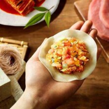 PLUS会员：必品阁 王水饺 韩式泡菜1200g 约48只  *5件+凑单