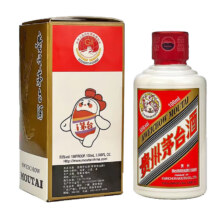 Plus会员：茅台贵州茅台酒 飞天茅台53度 酱香型白酒53度 100mL 1瓶