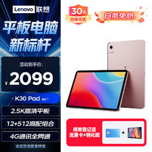 Lenovo 联想 异能者 生态品牌 12.6英寸 4G通话全网通游戏娱乐TUV平板2.5K IPS屏12G+512G K30樱花粉