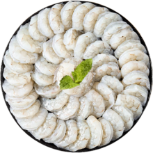 plus会员，百亿补贴：京鲜港白虾仁0保水剂 净重1kg 活虾速冻去虾线 母婴老人皆宜 66-88只
