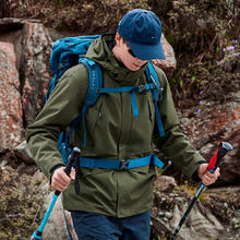 Pioneer Camp 拓路者 硬壳冲锋衣男春秋款防风夹克外套户外高海拔登山服 军旅绿 XXXL
