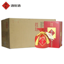 酒鬼（JIUGUI）【商超同款】52度高度柔和红坛500ml礼盒装白酒 52度 500mL 6瓶