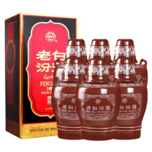 plus会员：汾酒 老白汾10 清香型白酒 53度 475ml×6瓶 整箱装
