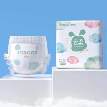 plus会员:巴布豆（BOBDOG）云柔婴儿尿不湿 拉拉裤 L码 72片/箱＊3件