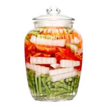 30日18点、限量3000、百亿补贴:妙厨伦玻璃密封罐家用 泡菜坛子 2200ml