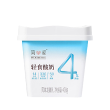 PLUS会员：simplelove 简爱 轻食酸奶4%蔗糖 风味发酵乳DIY酸奶碗大桶400g