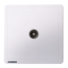 西门子(SIEMENS)开关插座 电视插座面板致典 雅白色
