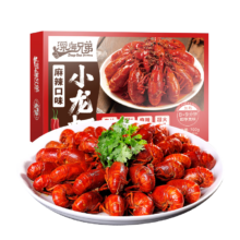 plus会员，深海兄弟麻辣小龙虾 700g 3-5钱 净虾385g 16-25只冷冻虾类加热即食预制菜