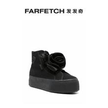 Viktor & Rolf女士x Superga 缎面玫瑰高帮运动鞋FARFETCH发发奇