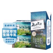 伊牧欣 新疆褐牛纯牛奶营养早餐牛奶 206g*10盒*3箱