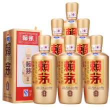 京东百亿补贴、plus会员：赖茅酱香酒 53度 500mL 6瓶 金樽 酱香型白酒 500ml*6瓶 整箱装