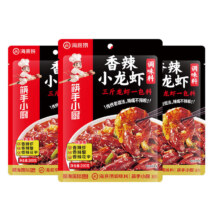 PLUS会员：海底捞 小龙虾香锅调料 200g*3包＋赠送火锅苕皮 200g/袋＋一次性桌布＋一次性手套*6只