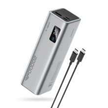 CukTech 酷态科 15号电能柱SE 移动电源 银色 20000mAh Type-C 100W